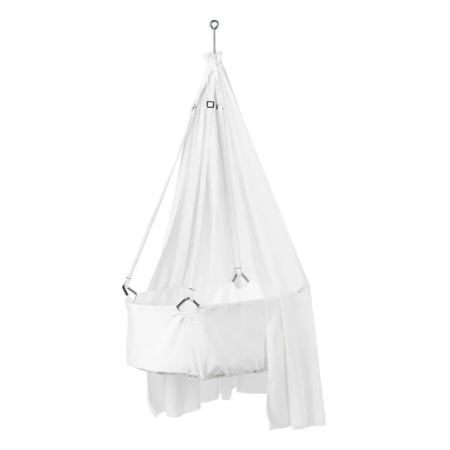 Berceau suspendu complet avec trépied 83x50 cm | Blanc