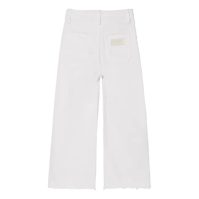 Cropped Charlie Jeans  | White