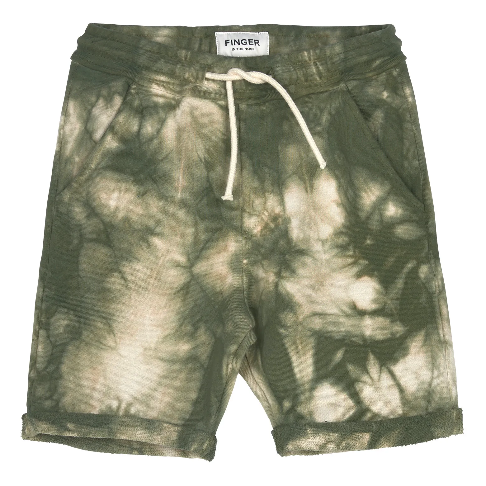 Finger In The Nose Khaki New Grounded Tie-Dye Summer Fleece Shorts