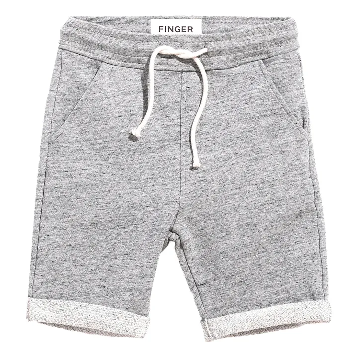 New Grounded Plain Shorts  | Grey- Product image n°0