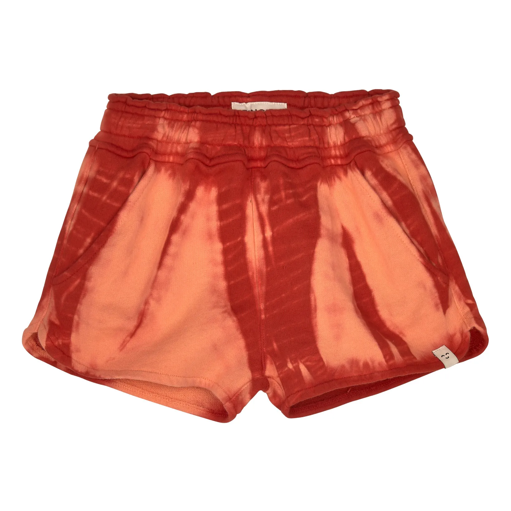 Finger In The Nose Red Holiday Tie-Dye Shorts