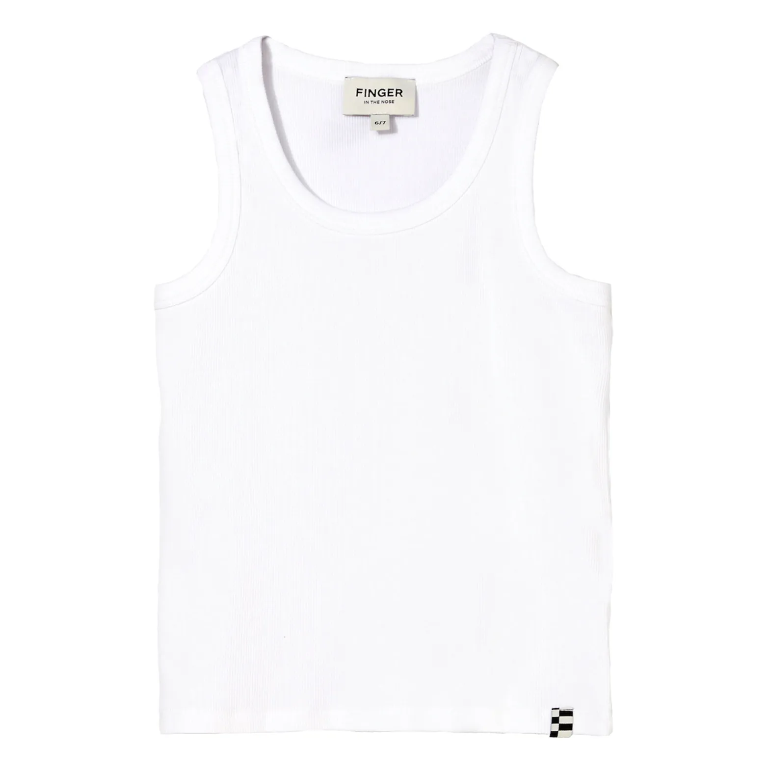 Débardeur Côtelé Chopper | Blanc- Image produit n°0