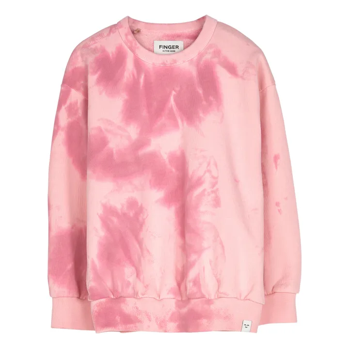 Wave Tie-Dye Sweatshirt | Pink- Product image n°0