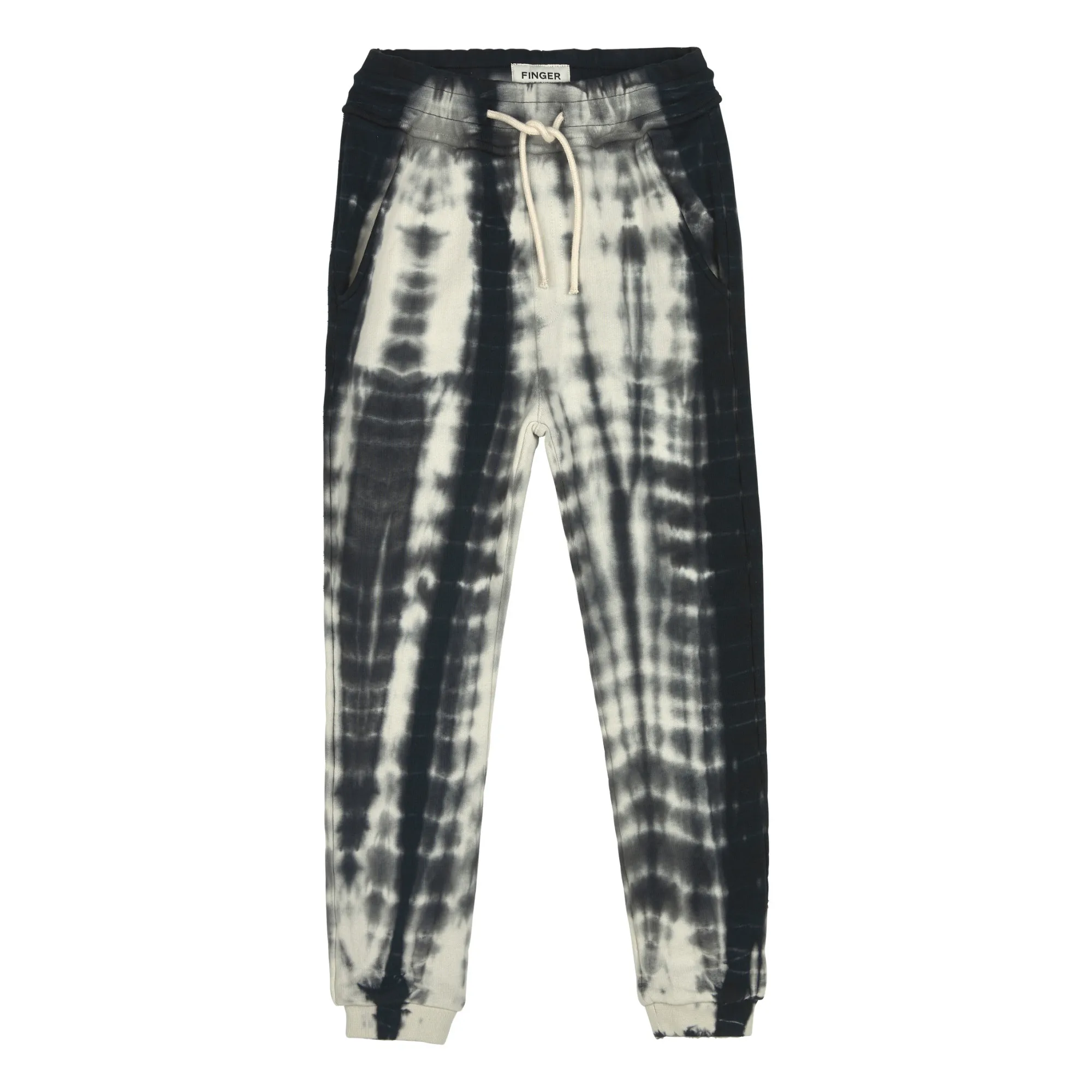 Finger In The Nose Black Sprinter Tie-Dye Summer Fleece Joggers