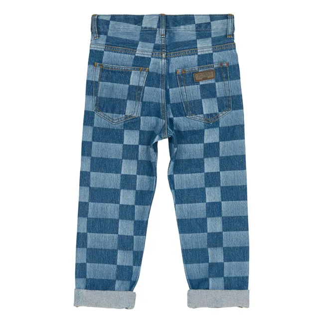 Pantalón vaquero Loose Ollibis Cuadros | Vaquero