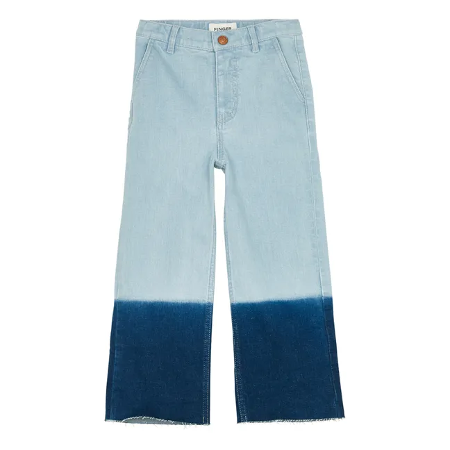Jeans Tapered zweifarbig  | Blau
