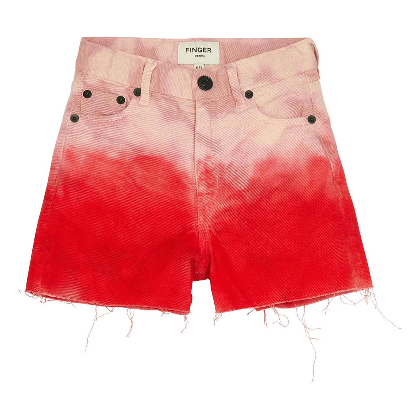 Finger In The Nose Red Cherryl Tie-Dye Shorts