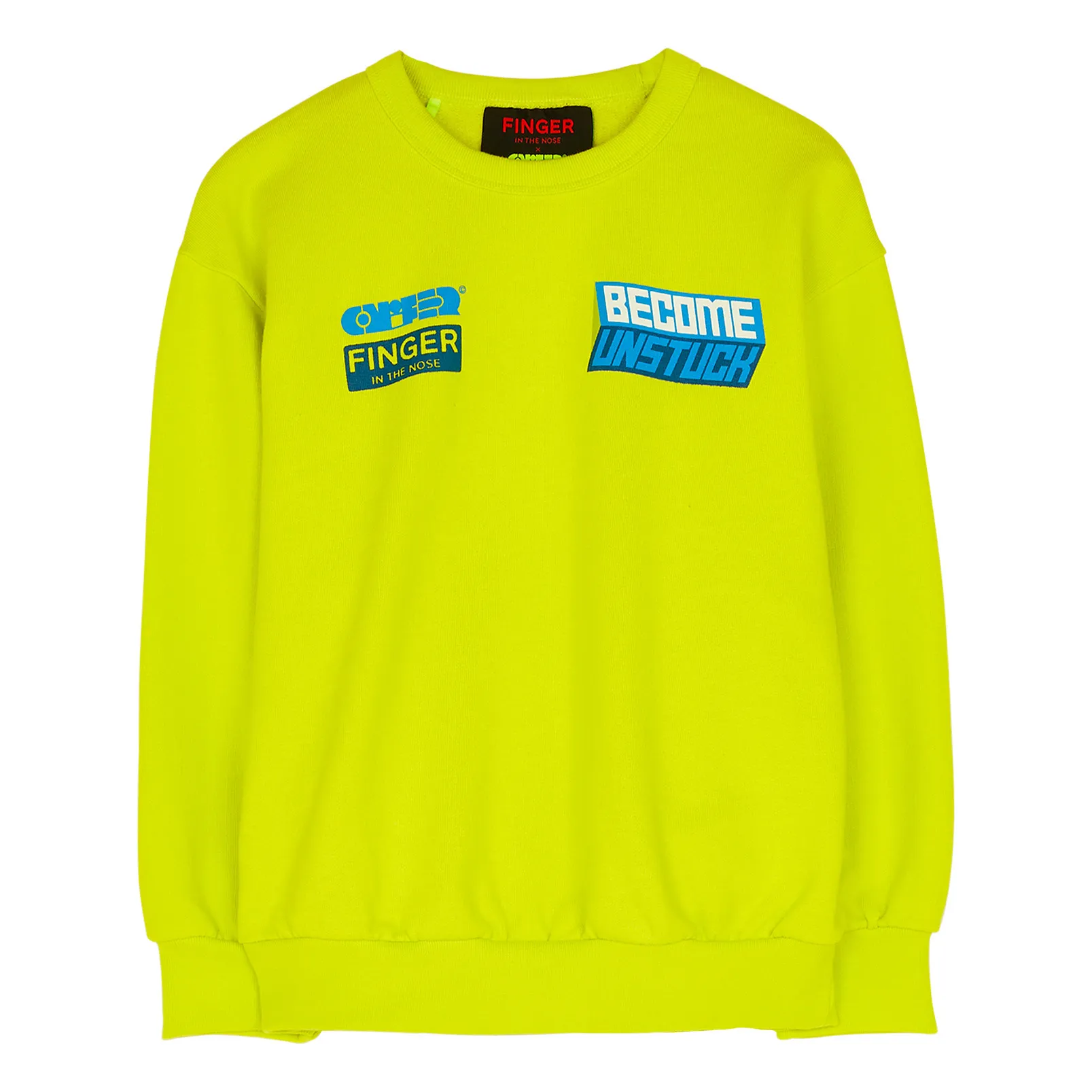 Finger In The Nose Yellow Wave Sweatshirt - X Ornamental Conifer Collaboration