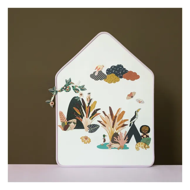 Pizarra cabaña de imanes | Lila