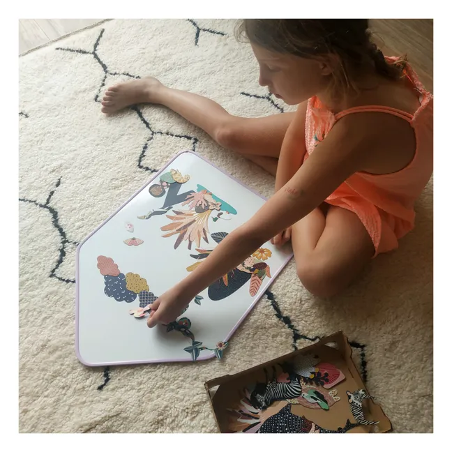 Pizarra cabaña de imanes | Lila