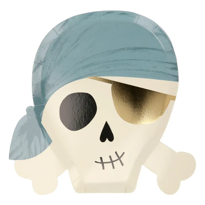 Platos de cartón Piratas - Set de 8- Imagen del producto n°2
