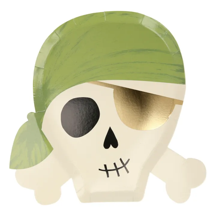 Platos de cartón Piratas - Set de 8- Imagen del producto n°3