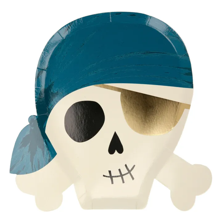 Platos de cartón Piratas - Set de 8- Imagen del producto n°4