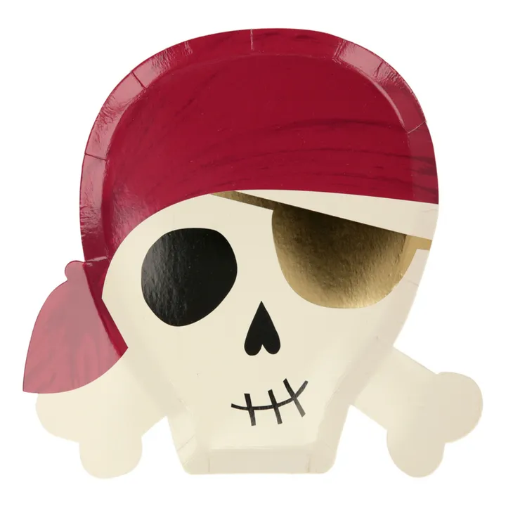 Platos de cartón Piratas - Set de 8- Imagen del producto n°5