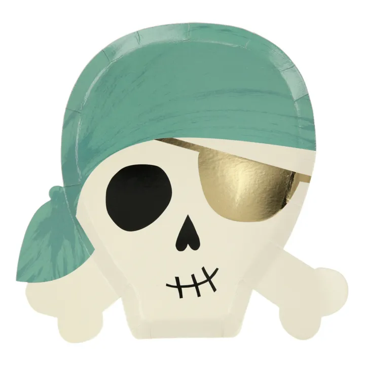Platos de cartón Piratas - Set de 8- Imagen del producto n°6