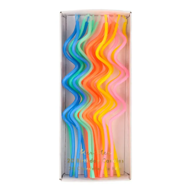 Wavy Candles - Set of 20