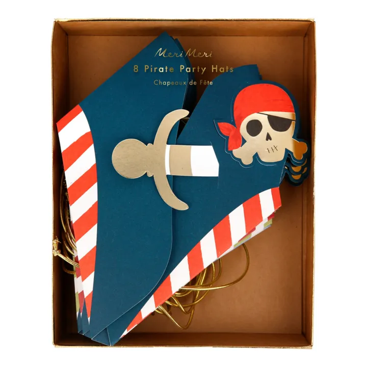 Sombreros de fiesta Piratas - Set de 8- Imagen del producto n°1