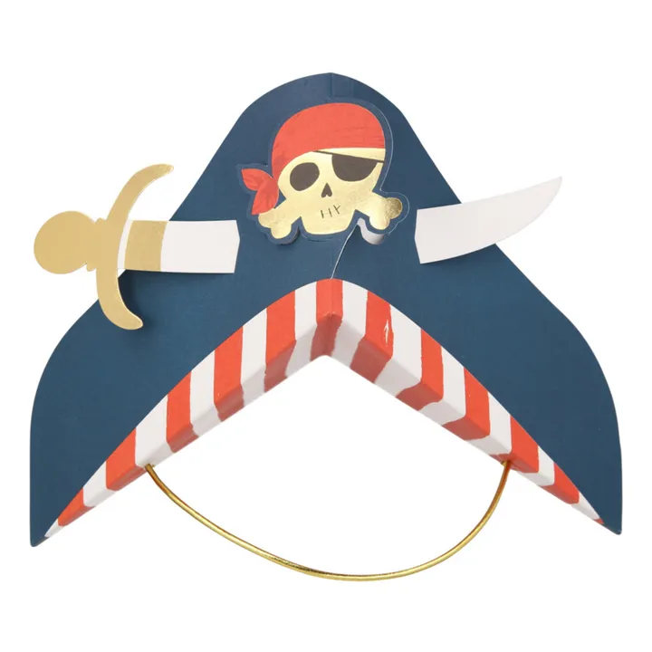 Sombreros de fiesta Piratas - Set de 8- Imagen del producto n°2