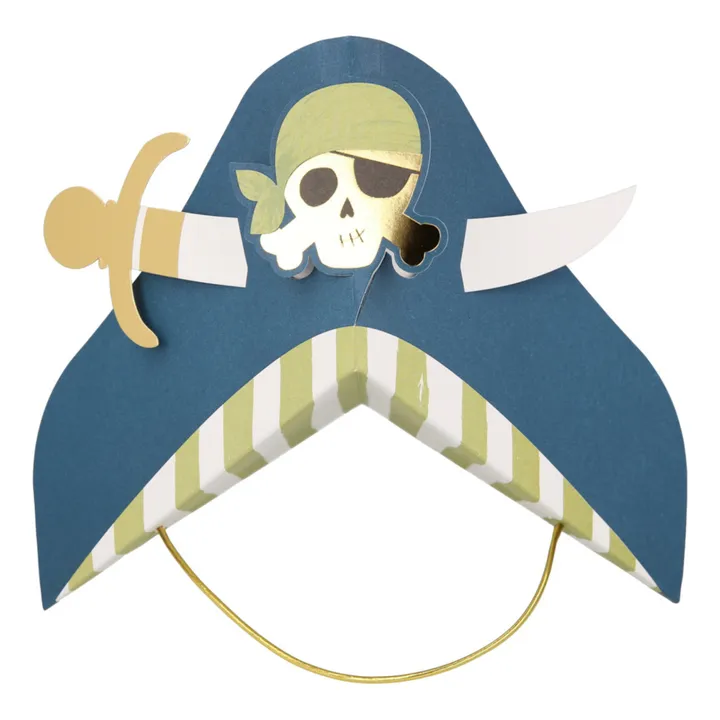Sombreros de fiesta Piratas - Set de 8- Imagen del producto n°3