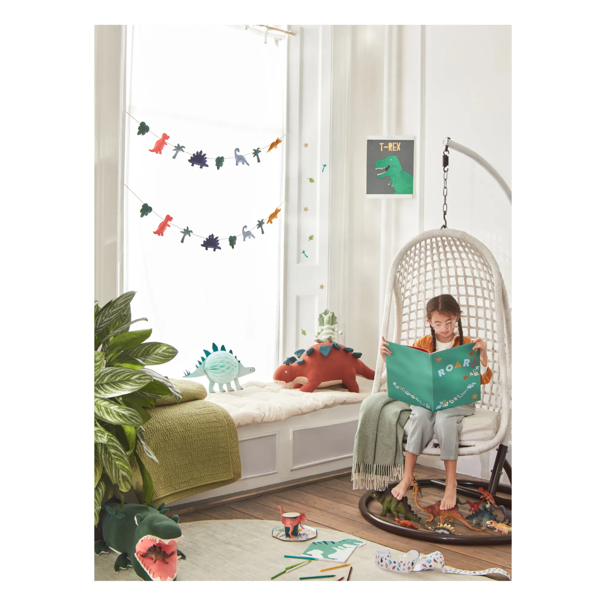 Meri Meri - Guirlande dinosaure en feutre (Meri Meri) - Image 2