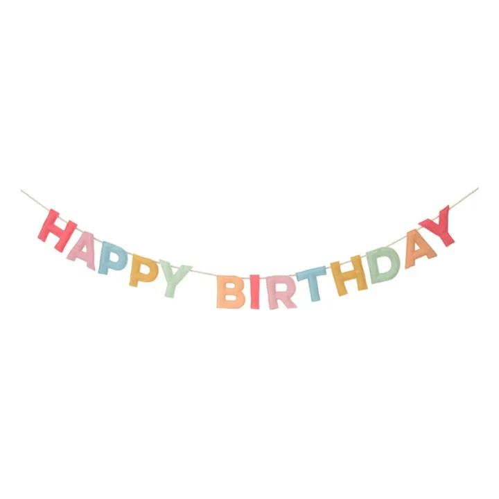 Guirlande Happy Birthday en feutre- Image produit n°0
