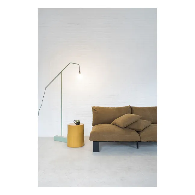 2-Seater Linen Sofa | Mustard