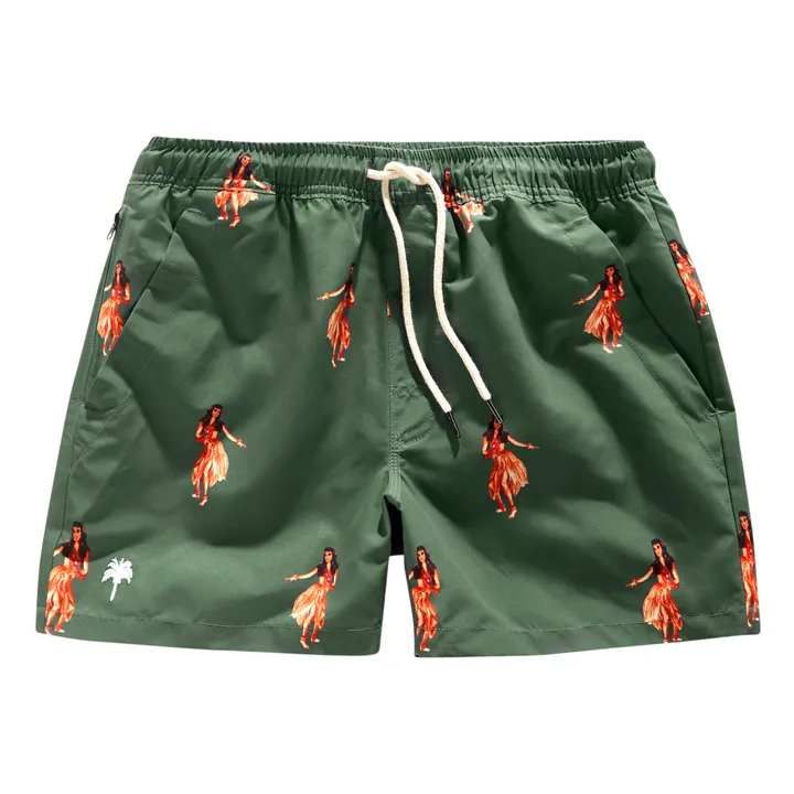 Pantaloncini da bagno Honolulu - collezione uomo  | Verde militare- Immagine del prodotto n°0