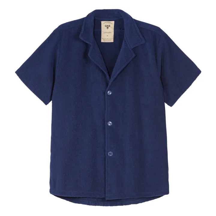 Camicia Cuba Eponge - Collezione uomo  | Blu marino- Immagine del prodotto n°0