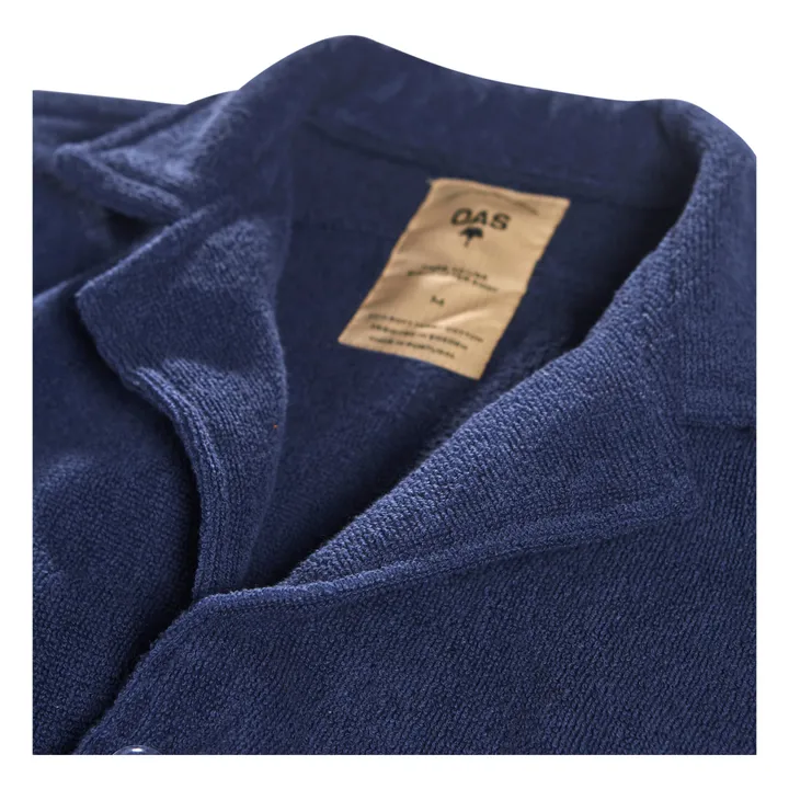 Camicia Cuba Eponge - Collezione uomo  | Blu marino- Immagine del prodotto n°1