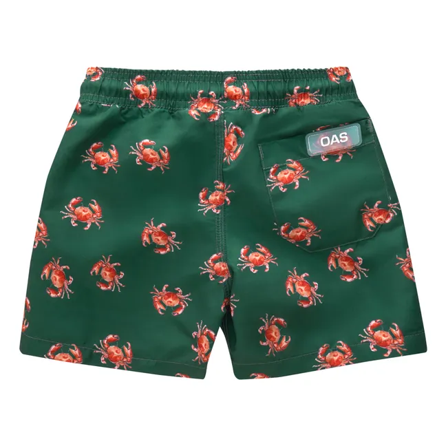 Oh Crab Swim Trunks | Chrome green