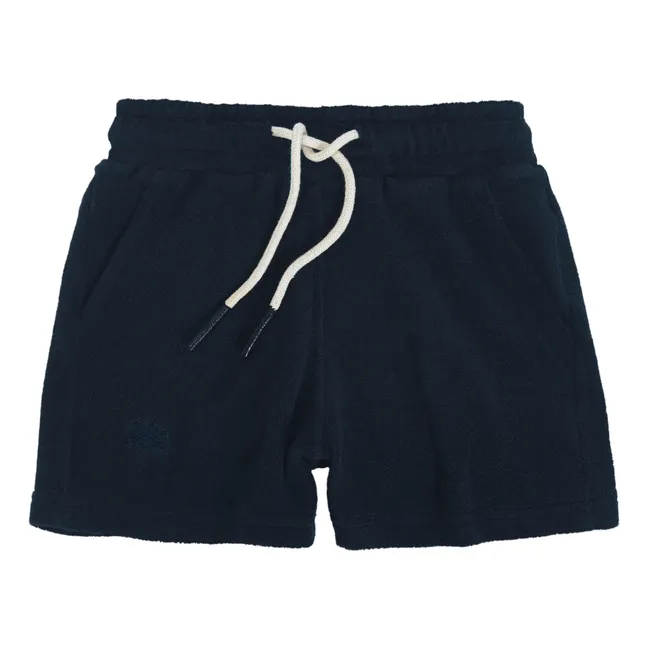 Pantalones cortos de rizo | Azul Marino
