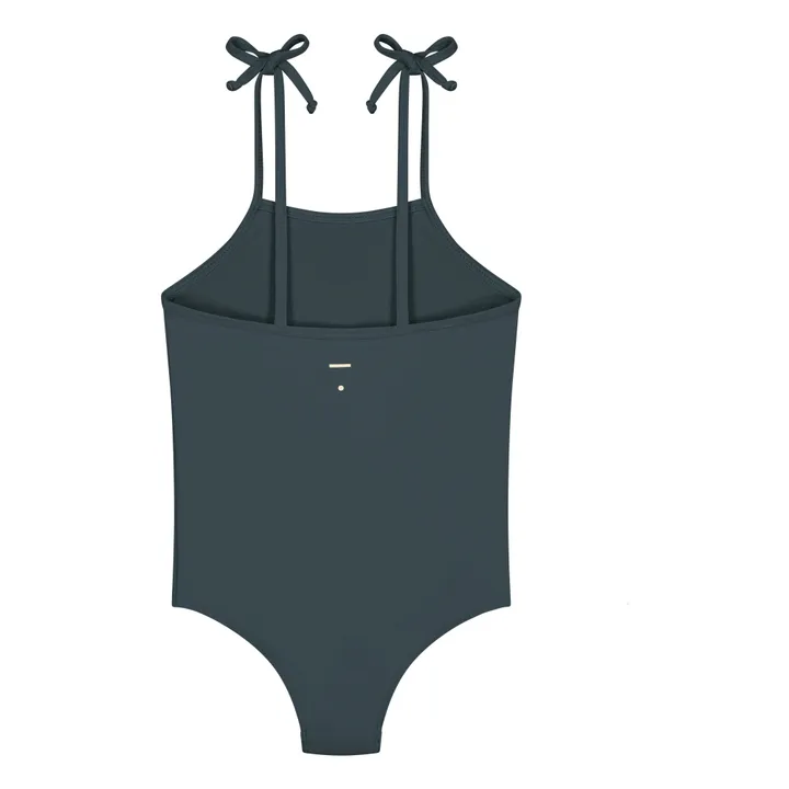 Recycled Polyamide Swimsuit | Grey blue- Product image n°1