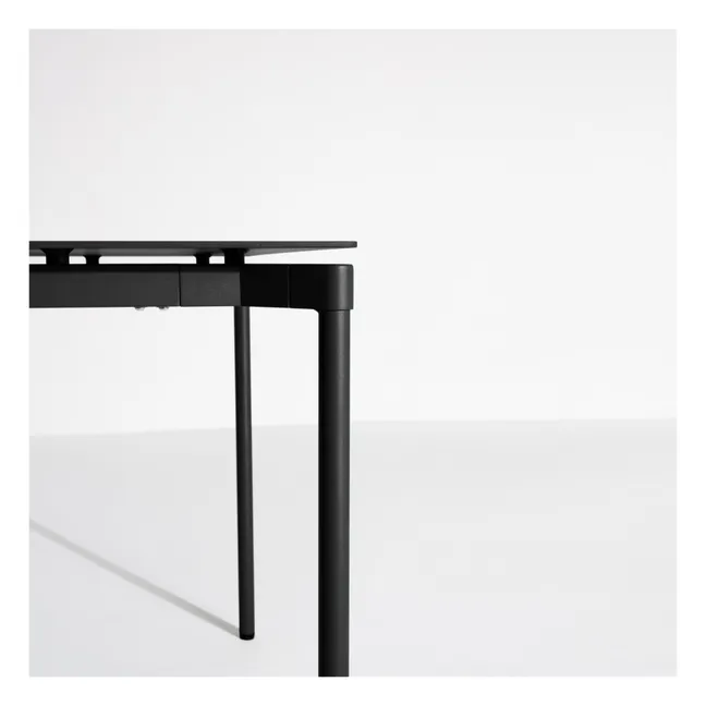 Mesa rectangular Fromme outdoor - 8 personas | Negro