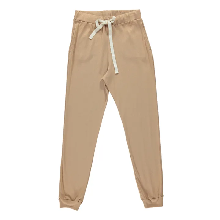 Ononis Pointelle Joggers - Women’s Collection  | Camel- Product image n°0