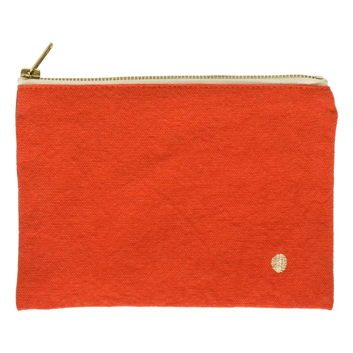 Iona Organic Cotton Pouch | Vermillion- Product image n°0
