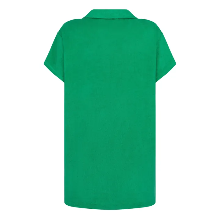 Polo Terry Cloth Dress | Green- Product image n°5