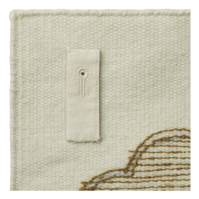 Gera Wool and Cotton Wall Rug | Caramel