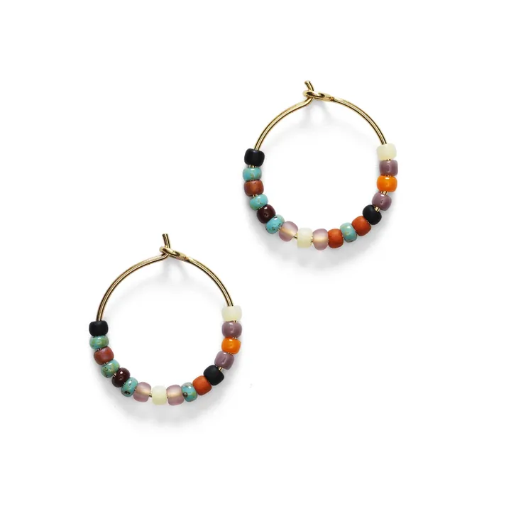 Maya Hoop Earrings | Red- Product image n°0