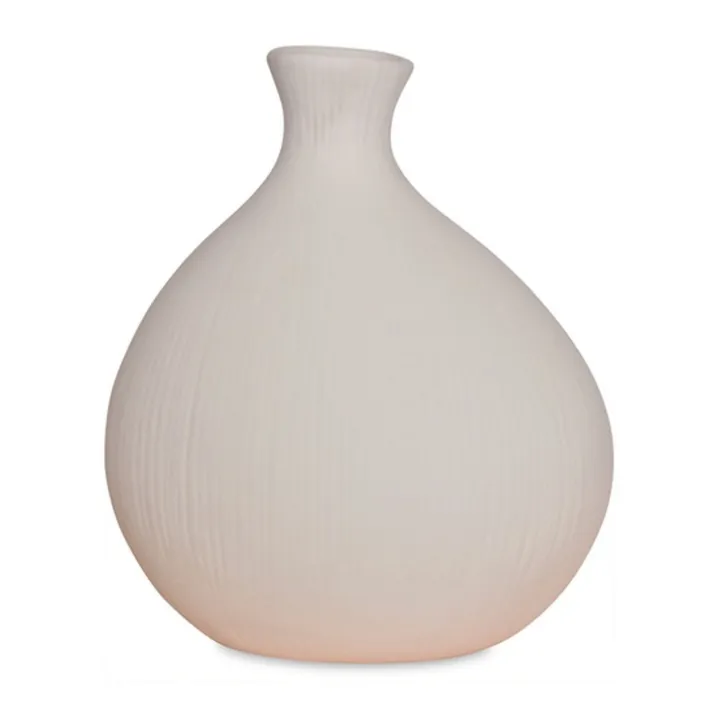 Vaso in ceramica, a forma di bolla | Bianco- Immagine del prodotto n°0