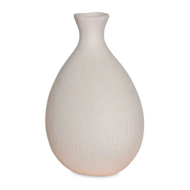 Vaso in ceramica, a forma di bolla | Bianco- Immagine del prodotto n°1