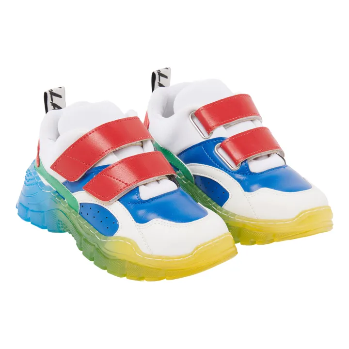Zapatillas con velcro Colorblock | Blanco- Imagen del producto n°0