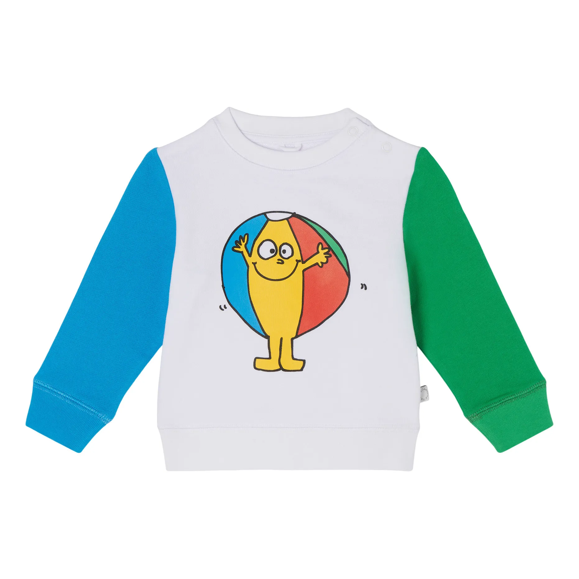 Stella Mccartney Kids White Organic Cotton Beach Ball Sweatshirt