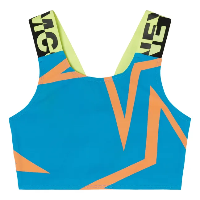 Recycled Polyamide Crop Top - Active Wear Collection  | Blue
