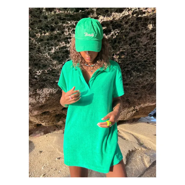 Polo Terry Cloth Dress | Green