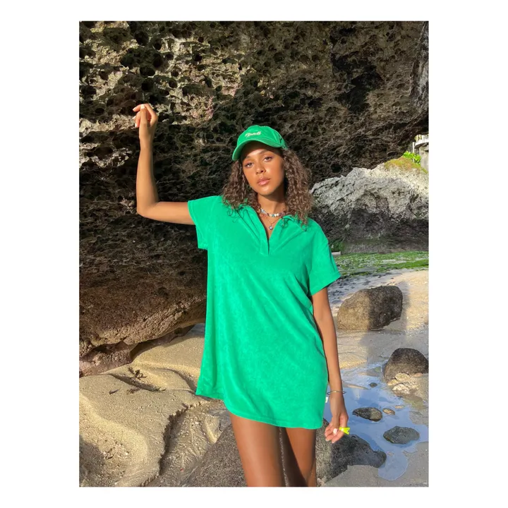 Robe Polo Terry | Vert- Image produit n°3