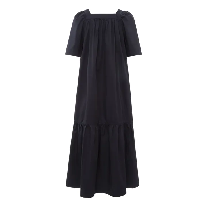 Vestido Donya de algodón orgánico | Negro- Imagen del producto n°1