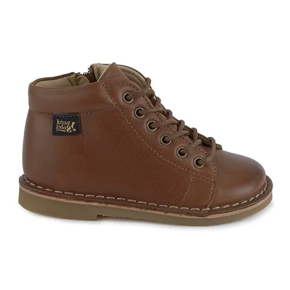 Young Soles Camel Fletcher Lace-Up Ankle Boots