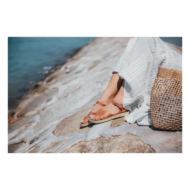 Classic Leather Waterproof Sandals | Natural