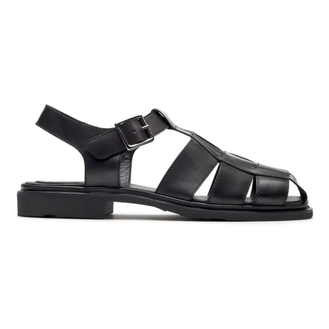 Iberis Smooth Sandals | Black