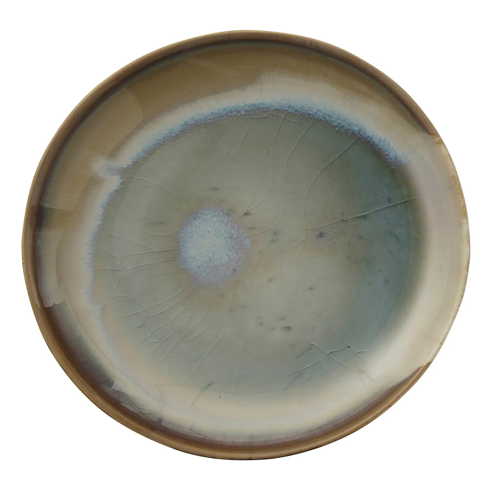 Bloomingville Grey-Green Heather Ceramic Plate - D21 Cm